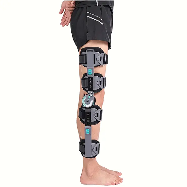 Medical Grade Hinged Knee Brace – Adjustable ROM Post-Op Support for ACL MCL PCL Recovery, Meniscus Tear & Arthritis Rehab – Universal Fit for Left & Right Leg