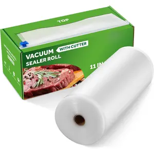 11" x 150'  Vacuum Seal Roll Keeper with  Dispenser, Commercial Grade Vacuum Sealer Bag Rolls,   Vac Bags, Ideal for Storage, Meal Prep and Sous Vide
