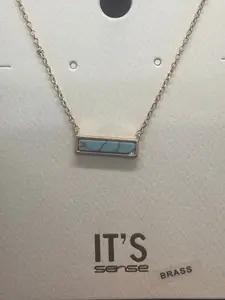 Turquoise Bar Necklace