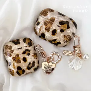 Leopard Print Silicone Case Compatible with AirPods Pro | Cute Protective Earbuds Cover