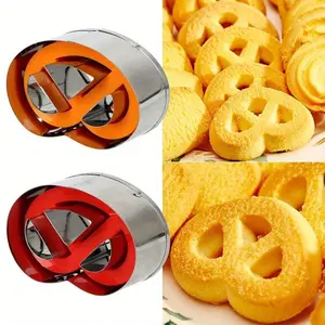 1pc Stainless Steel Cookie Cutter Hand Press Mold - Multi-Holiday Shapes (Halloween, Christmas, Valentine's, Thanksgiving) for Fondant, Dough & Baking - Durable Kitchen Gadget for DIY Cookies, Cakes & Holiday Treats