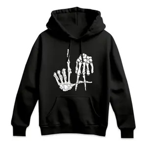 Los Angeles Skeleton Hand Hoodie: LA Dodgers Fan Gift, Halloween Horror Nights Hoodie, Angelenos Hoodie for Dia de los Muertos Royal Blue Shirt