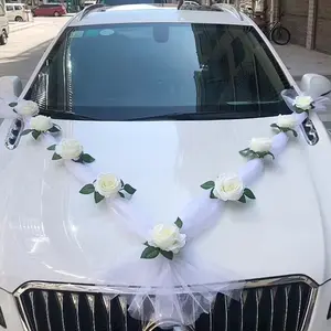 Artificial Rose Wreath Set with Suction Cup, Plastic Vine Decor, Wedding Engagement Home Decoration, No Container, No Battery, Various Rooms