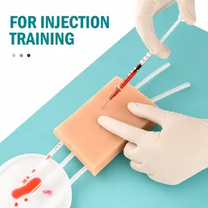 Medical Student Nurse Blood Drawing Training Model, Y Tube Venipuncture Practice Pad, Silicone Skin Simulation Module, Realistic Injection Model, Healthcare，Outdoor leisure equipment，Indoor leisure equipment