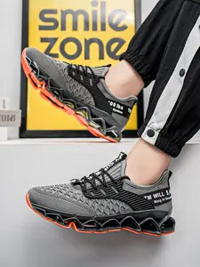 Men's Outdoor Casual Sports Shoes, Breathable Flyknit Mesh, Trendy Multi-Functional Leisure Shoes, Fashion Lightweight Men's Sneakers, Fashionable Sneakers