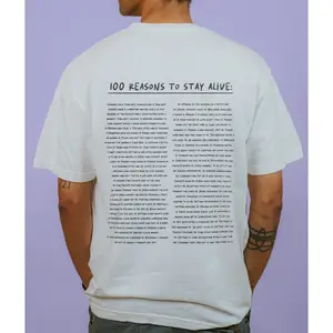 Keep Going; 100 Reasons To Stay Alive - T-Shirt