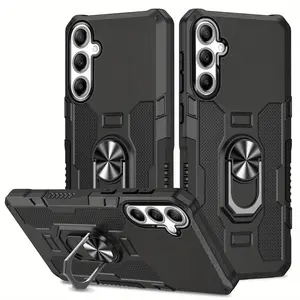 Shockproof Phone Case with Ring Bracket, Protective Case Cover for Samsung Galaxy A13 A14 A15 A16 A33 A34 A35 A53 A54 A55 4G/5G Shockproof Protector