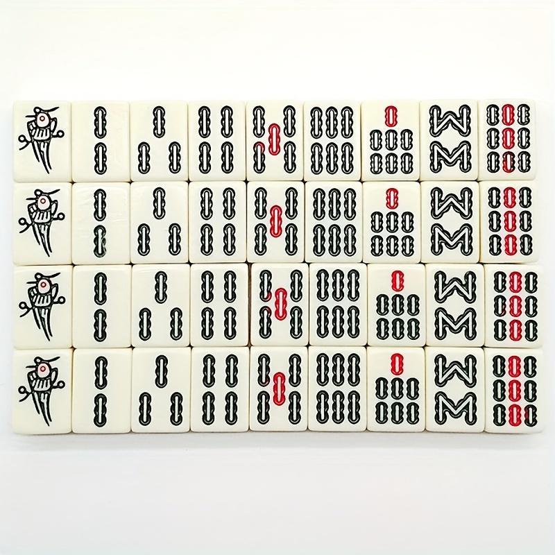 Compact Mahjong Set - Perfect for Travel and On-the-Go Board Games! As Halloween, Chrismas Gift