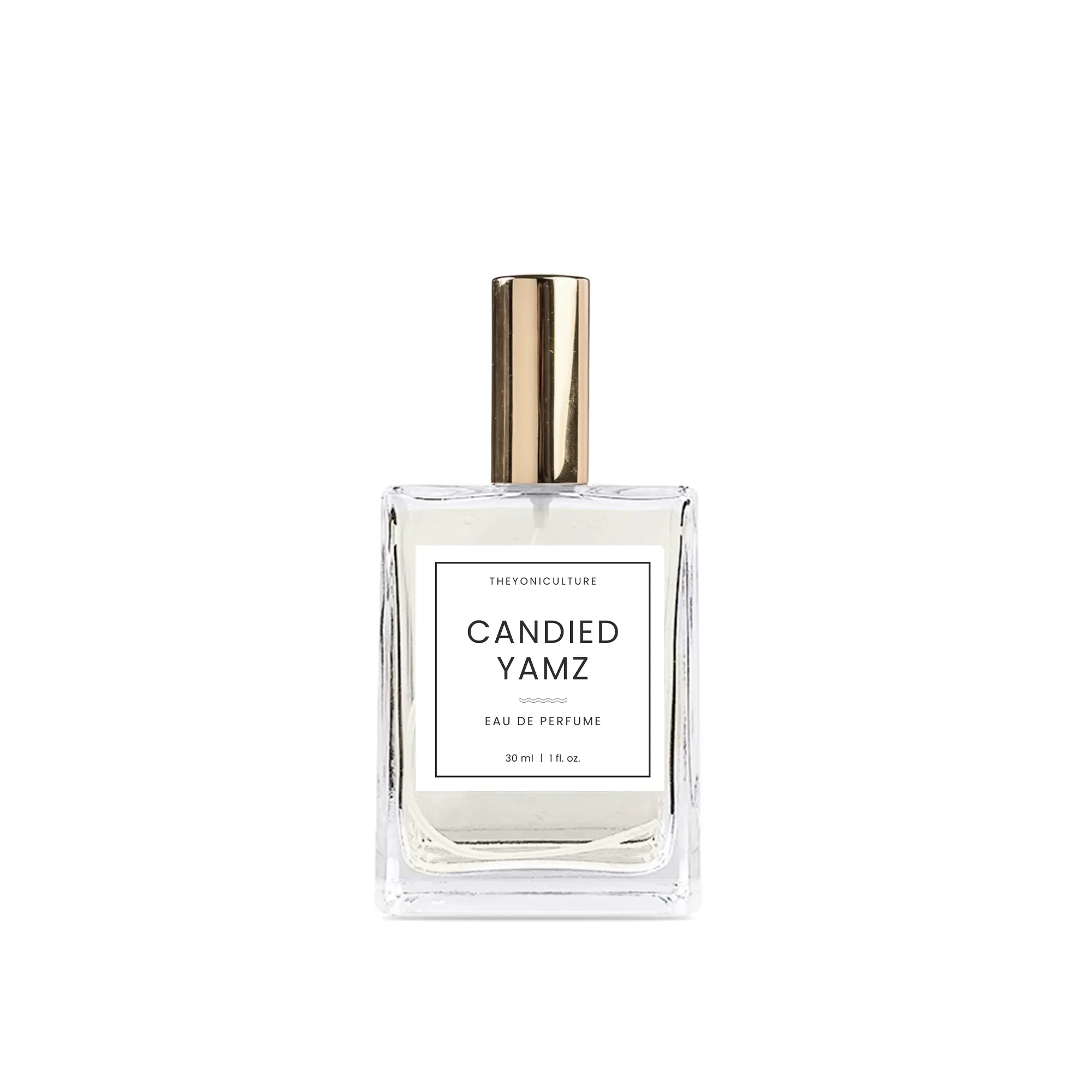 Candied Yams EDP Perfume Sweet Potatoes 1OZ/30ML Top Notes:  Orange  Middle Notes:  Maple, Honey, Rum, Honey  Base Notes:  Vanilla, Brown Sugar, Yams fruity fresh fresh fragrance Floral