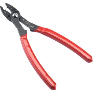02037A Compact Wire Stripper | 4-in-1 Multi Purpose Electricians Pliers | Wire Crimper, Cutter and Gripper | 12-20 AWG Wire Service Tool | Crimps Insulated & Non-Insulated | Electrical Stripping
