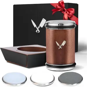 Rolling  Sharpener Kit,  Cylindrical Design, Heavy Dutty 600,1000 Daimond & 6000 Grit Replacement Disc, 4 Precision Angles,  Sharpening Kit for  Kind of