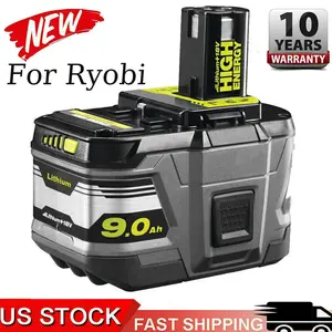 High quality  1pack  P109 For RYOBI P108 18V One+ Plus High Capacity Battery 18 Volt Lithium-Ion 9Ah