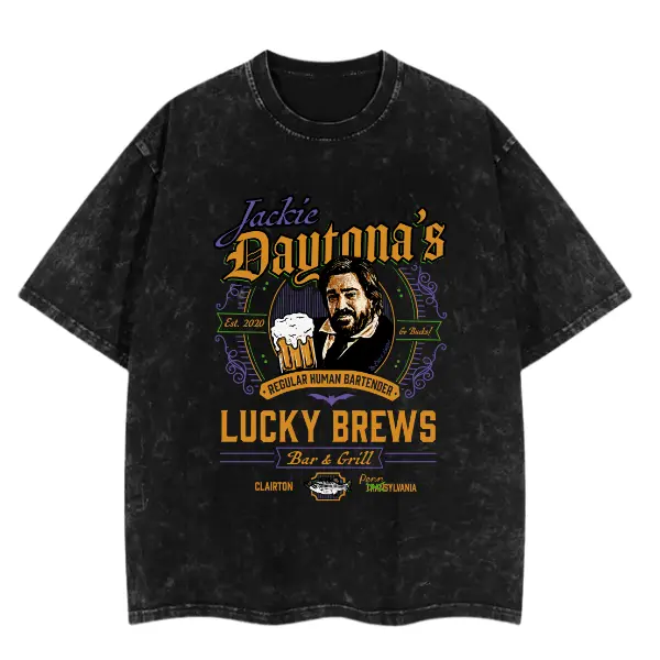 What We Do In The Shadows Jackie Daytona Regular Human Bartender Lucky Brews Retro Vintage Unisex Classic T-Shirt