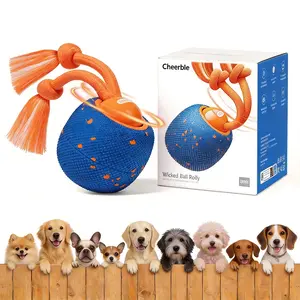 [Cheerble] Smart Interactive Dog Ball, Wicked Ball Rolly, Automatic Moving, Bouncing, Rotating, E-TPU Material, Active Rolling Interactive Dog Ball for Medium and Large Dogs