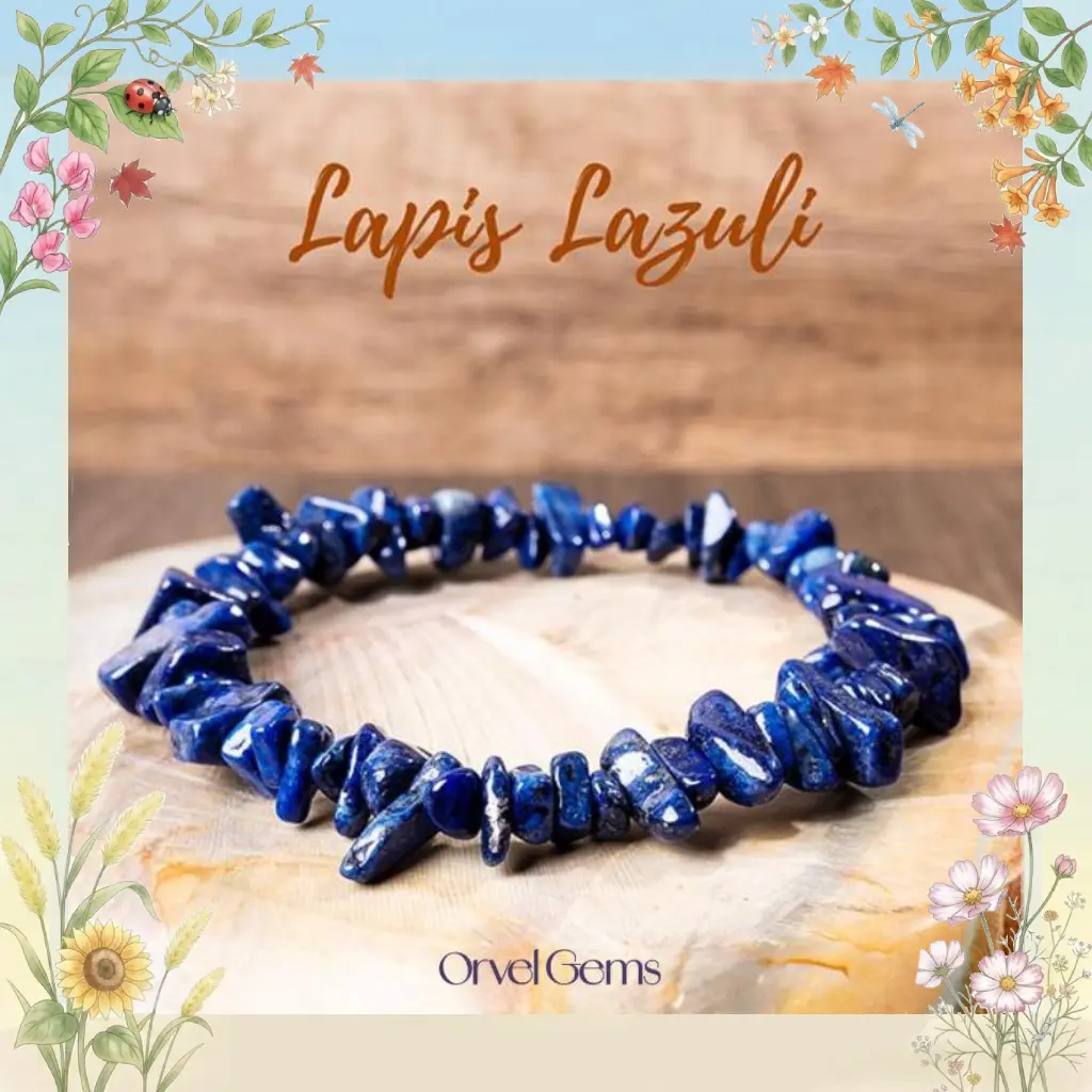 Blue Friendship Blue Bracelet Natural Lapis Lazul Chips Freeform Crystal Beaded Bracelet, Perfect for Men, Women, Couples, and Friends | Ideal for Daily Wear, Meditation, Gi