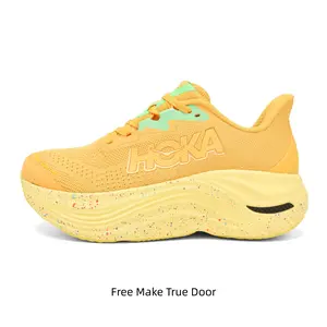 Popular Eye-Catching Fresh Yellow Mesh Running Trainers Soft Cloud Cushion Insole Versatile Gym Travel Daily Bright Tone Athletic Sneakers