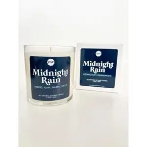 Single Wick Candle | Midnight Rain