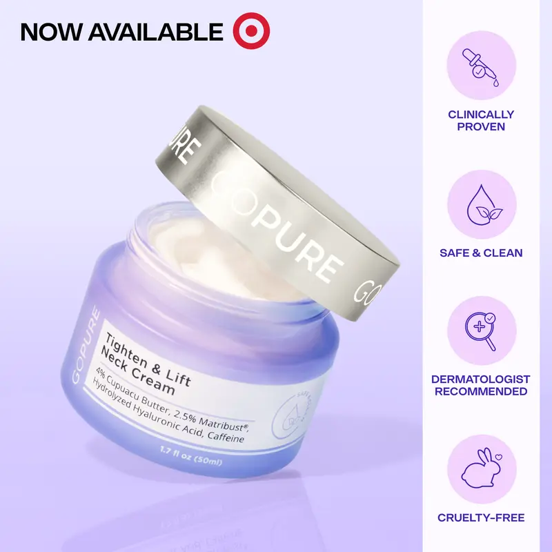 GOPURE Neck Cream Tighten & Lift Firming Cream for Crepey Skin