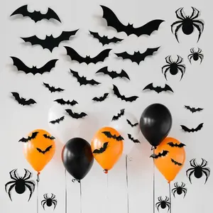 [NEW] Halloween 3D Bat & Spider Wall Stickers Set – 20pcs