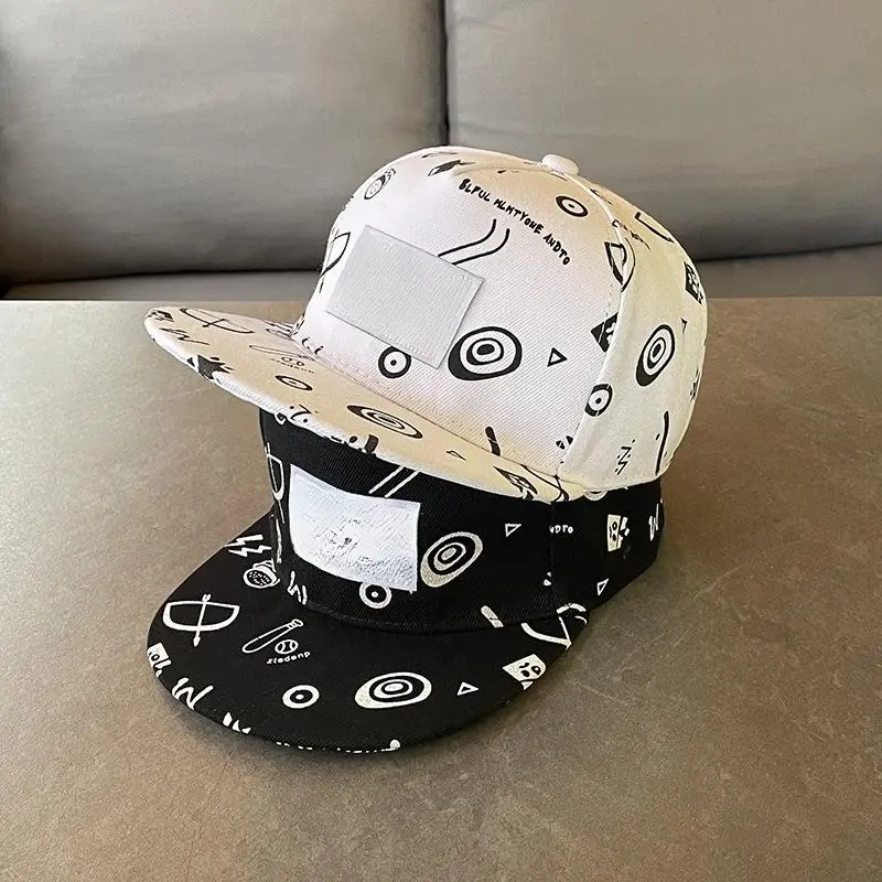 Unisex Polyester-Cotton Blend Snapback Hat - Flat Brim, Adjustable Extended Strap, Cooling Breathable Lightweight, Baseball Style, Streetwear Hip Hop Accessory for Daily, Outdoor Summer Use, Snapback Hats, Cooling Breathable Hats