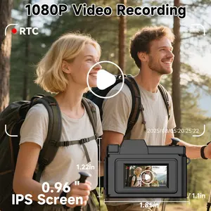 Portable Mini DV Digital Camera with 0.96inch Display 1080P Retro Mini Digital SLR Camera Mini Video Recorder for Outdoor