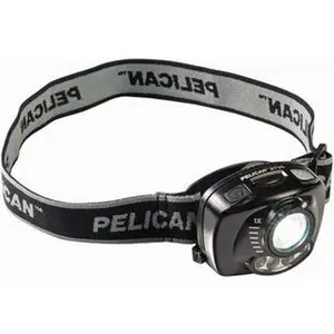 Pelican White LED Hands-Free Flashlight Bulb - Portable Lighting, 200 Lumens, Black Plastic Body, 3 AA Alkaline Batteries Included, Model 027200-0101-110, Hands-Free Use