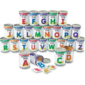 Learning Resources  Alphabet Soup Sorters Skill Set, Cardboard Can - 209 Piece