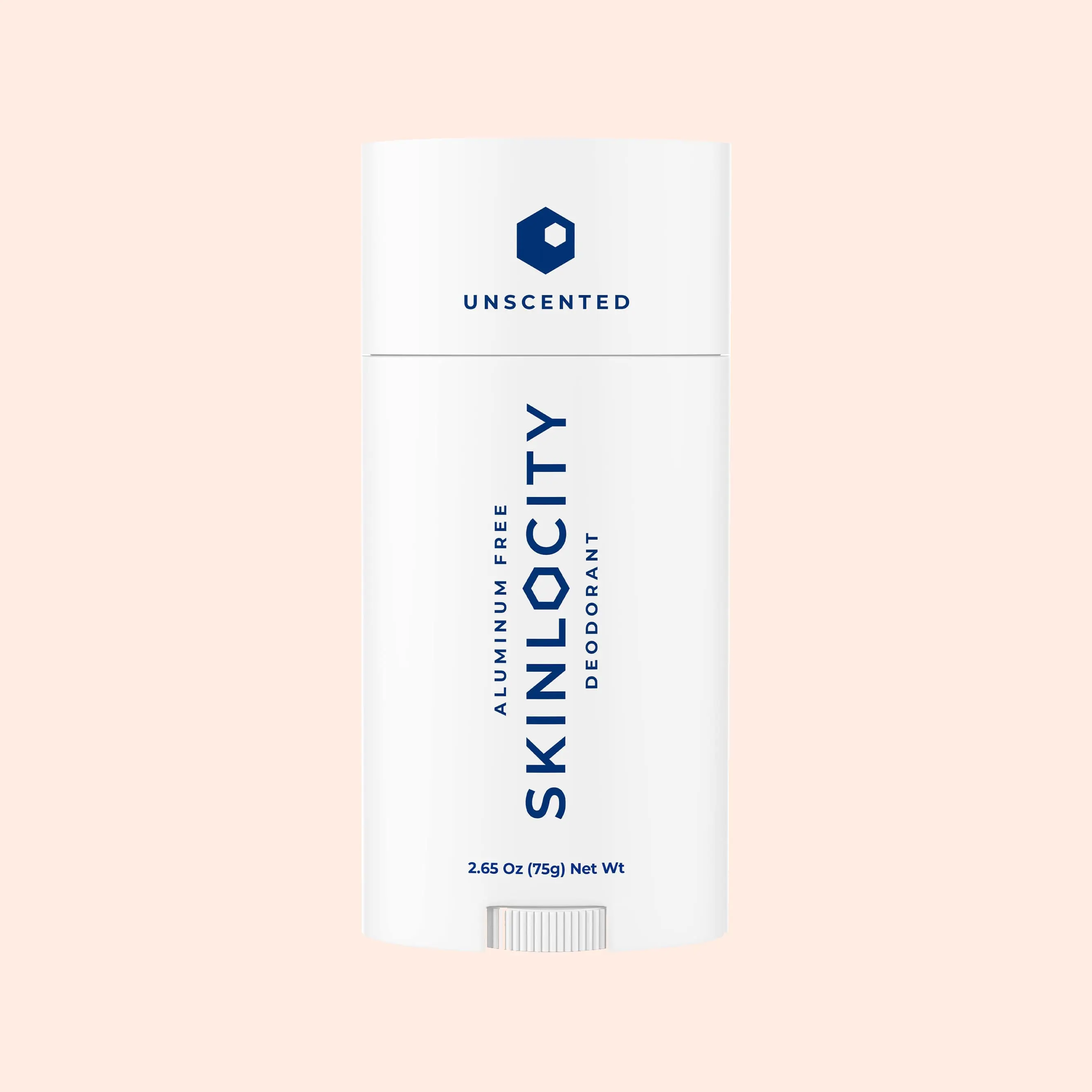 Skinlocity Natural Unscented Aluminum-Free Deodorant Stick - 75g, Fragrance-Free, Paraben-Free, Cruelty-Free, Long-Lasting Odor Protection for Men & Women