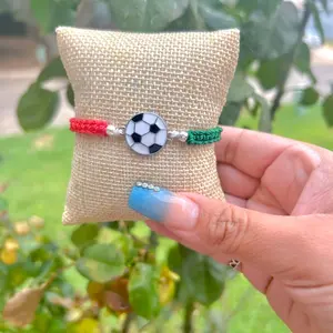 Adjustable soccer bracelet