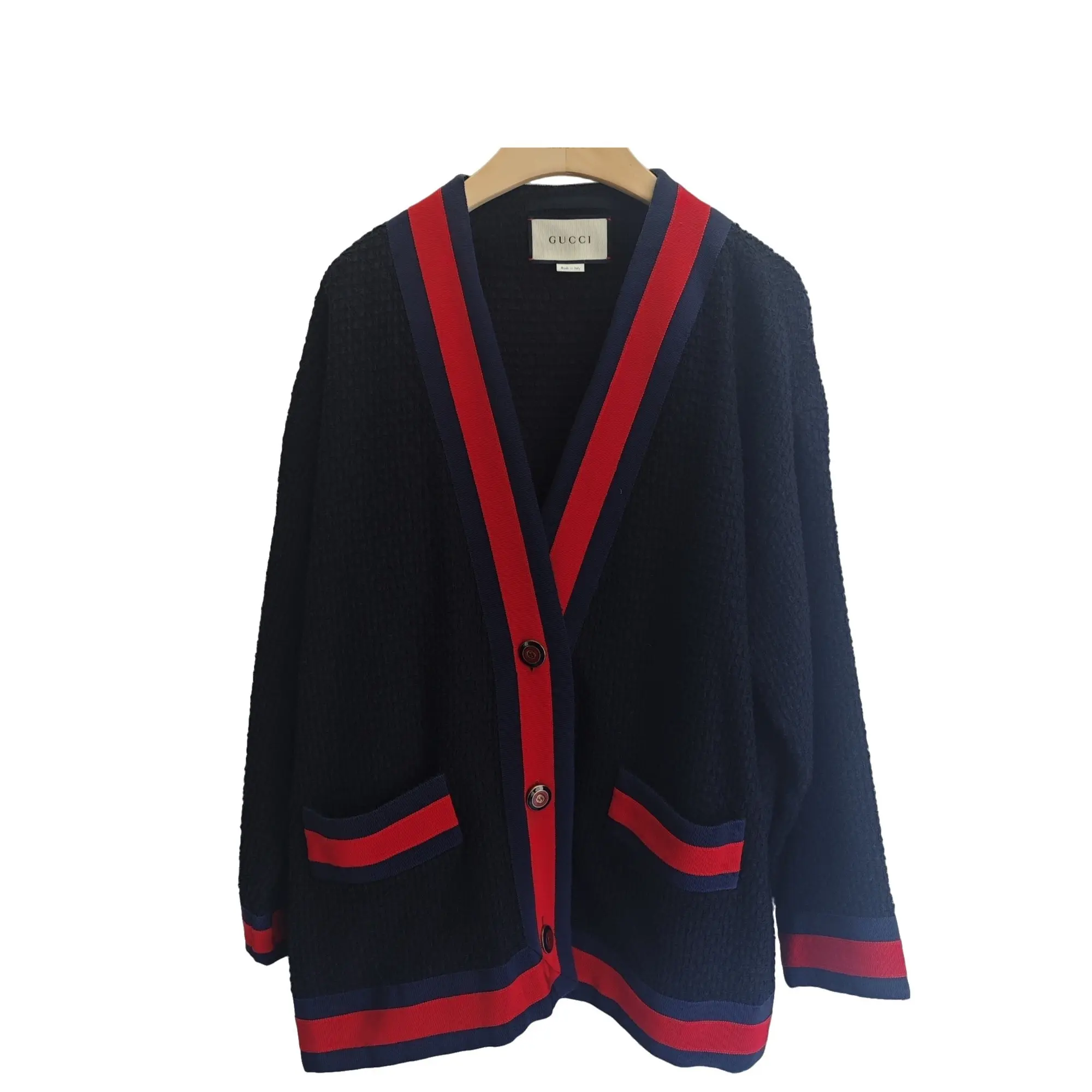 Gucci Jacket Cotton Navy (hj101926c0r) [Shanghai]