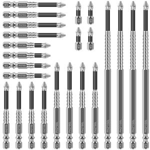 K5 Anti Slip Bit, K5 Impact Resistant Non Slip Bit, High-Magnetic Screwdriver Drill Bits, Strong Magnetic Durability Screwdriver Drill Bits Set, Lifesparking Drills Bits (6pcs)