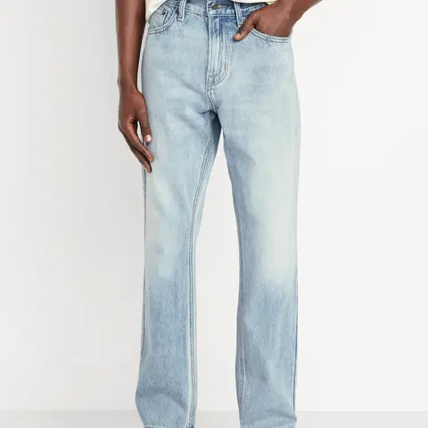 Old Navy Men's Structured Straight Non-Stretch Jeans