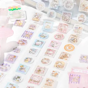 Cute Soft Cat Tape Set, Pet Glossy Cut Material, Creative Scrapbook Supplies, DIY Journal Cards, Sticker Cards, Phone Case Decorations