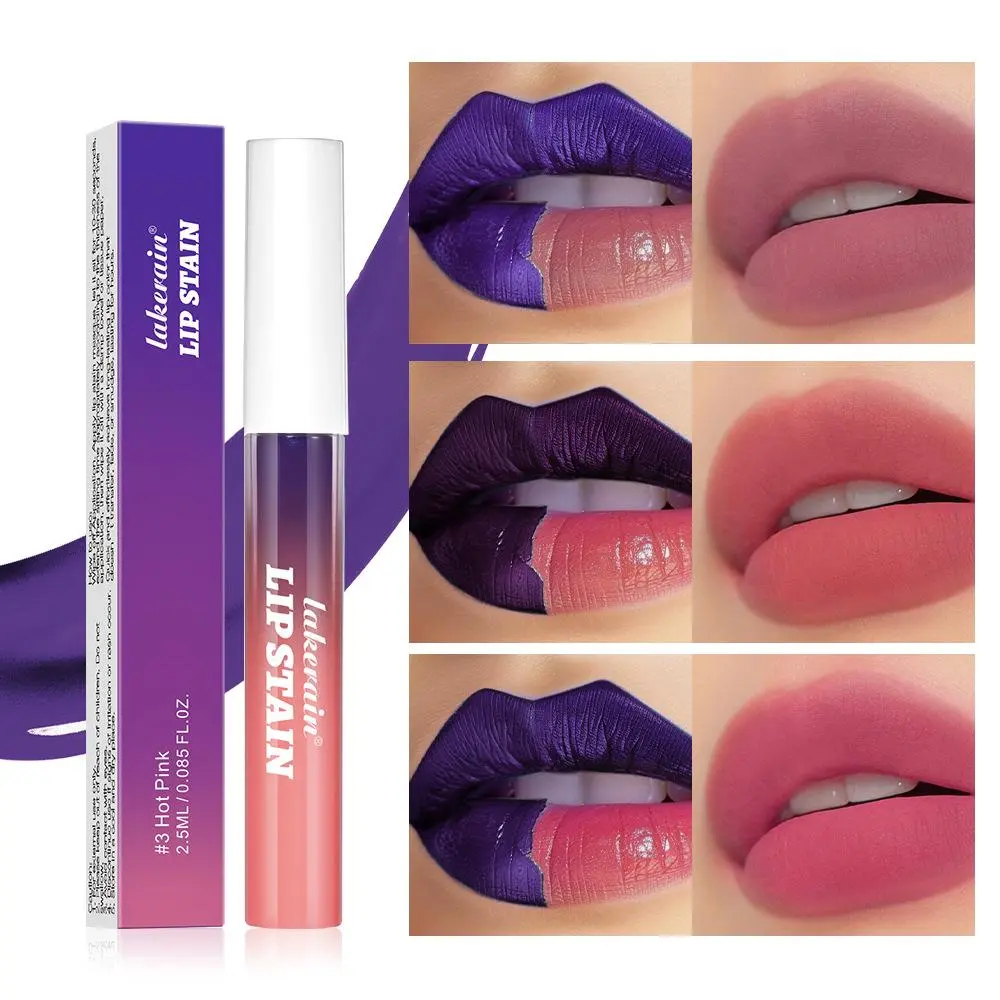 3 Pcs Set Peel-Off Lip Stain Set, Long-Lasting Waterproof High-Pigment Stains, Moisturizing Comfortable Wear for All Day Use, Enhances Natural Lip Color for All Skin Tones