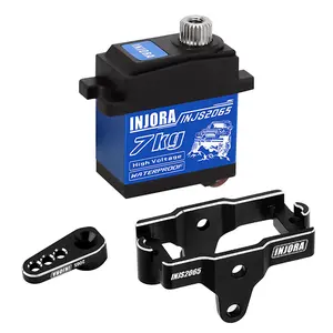 INJORA INJS2065 7KG High Voltage Waterproof 2065 Digital Servo with Mount for 1/18 RC Crawler TRX4M Upgrade