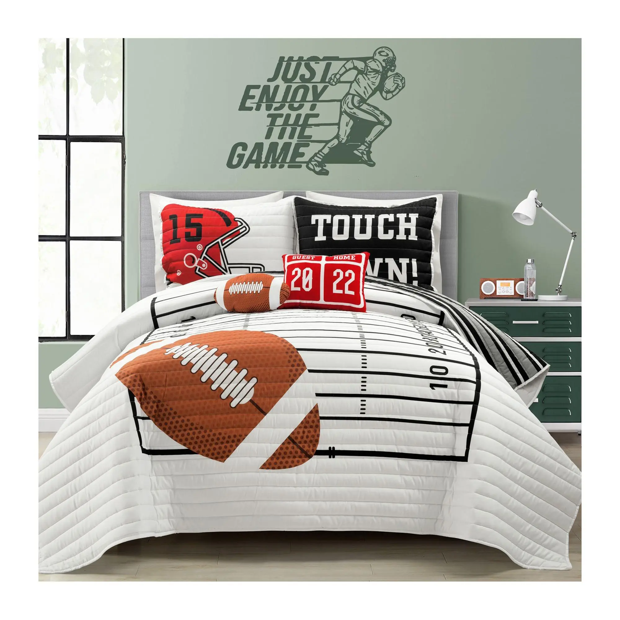 Lush Decor American Football Quilt-Juvy-Full/Queen Lush Decor American Football Quilt-Juvy-Full/Queen