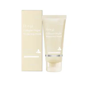 HOYGI Collagen Night Peel Off Mask | With Niacinamide, Hyaluronic Acid & Hydrolyzed Collagen | Deep Hydration, Brightening Dull Skin, Firming & Anti-Fine Lines | Gentle Non-Irritating, Sensitive Skin Friendly Night Wrapping Mask