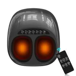 Foot Massager Machine with Heat, Shiatsu Deep Kneading Foot Massager with Remote, Compression, Multi-Massage Modes, Auto-Off Timers, for Plantar Fasciitis, Neuropathy Pain, Relax for Home or Office