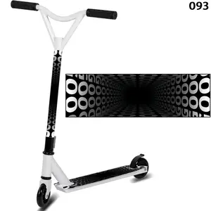 1 Black & White Plaid Space Skateboard Sticker, Skateboard Decoration, Cool DIY Body Film for Portable Folding Scooters, Heavy Commuter Bikes, Durable City Riders, Sports & Extreme Models - Stylish PVC Non-Slip Vinyl Sheet, Easy to Paste, Halloween