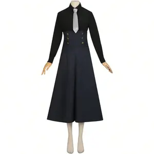 Black Dress Women JK Uniform Full Set Halloween Party Costume