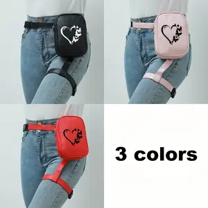 Butterfly Heart Print Casual Running Sports Waist Bag, Portable Multi-functional Waist Bag, Mobile Phone Storage Mini Leg Bag, Minimalist Outdoor Cycling Sports Fitness Sundries Storage Bag