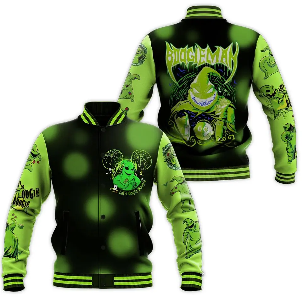 Halloween Baseball Jacket, Nightmare Before Baseball Jacket, Baseball Jacket, Varsity Style Jacket, Unisex Sport Streetwear