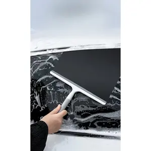 3-Piece Shower Door Glass Squeegee Set, Cleaning Tool for Bathroom & Kitchen, Durable Silicone Scraper for Easy Maintenance