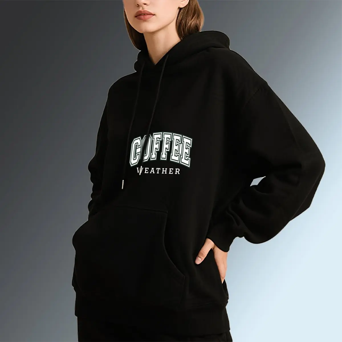 "Coffee Weather "Hoodie - A Fashionable Gift for Coffee Lovers