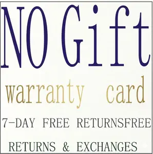 NO GIFT ! !! WARRANTY CARD