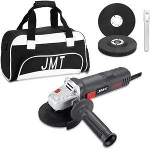 JMT 4-1/2-Inch Angle Grinder 7AMP With 2 Wheels and Tool Bag