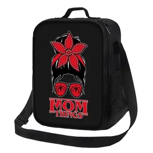 Mom Thing Lunch Bag Stranger Casual Street Style Lunch Box for Everyday Use