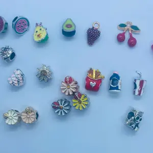 10 Pack Silver Charms for Pandora Bracelets and Necklaces Charms for Women CZ Pendant Jewelry Charm Set