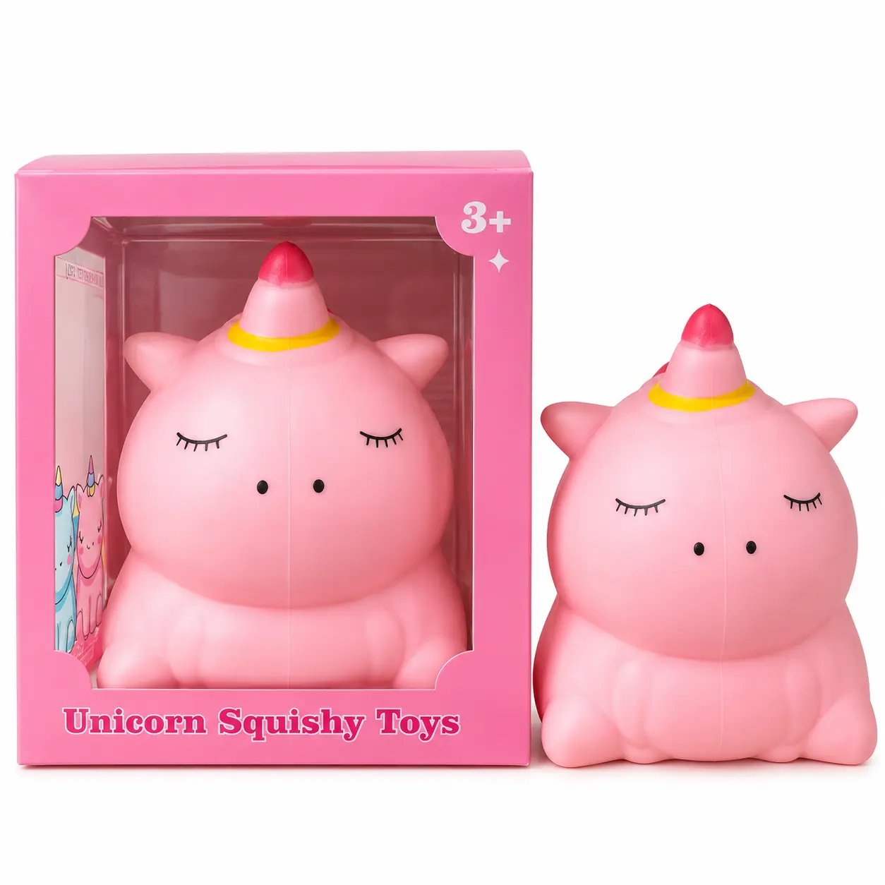 (PINK) JUMBO UNICORN STRESS RELIEF TOY!