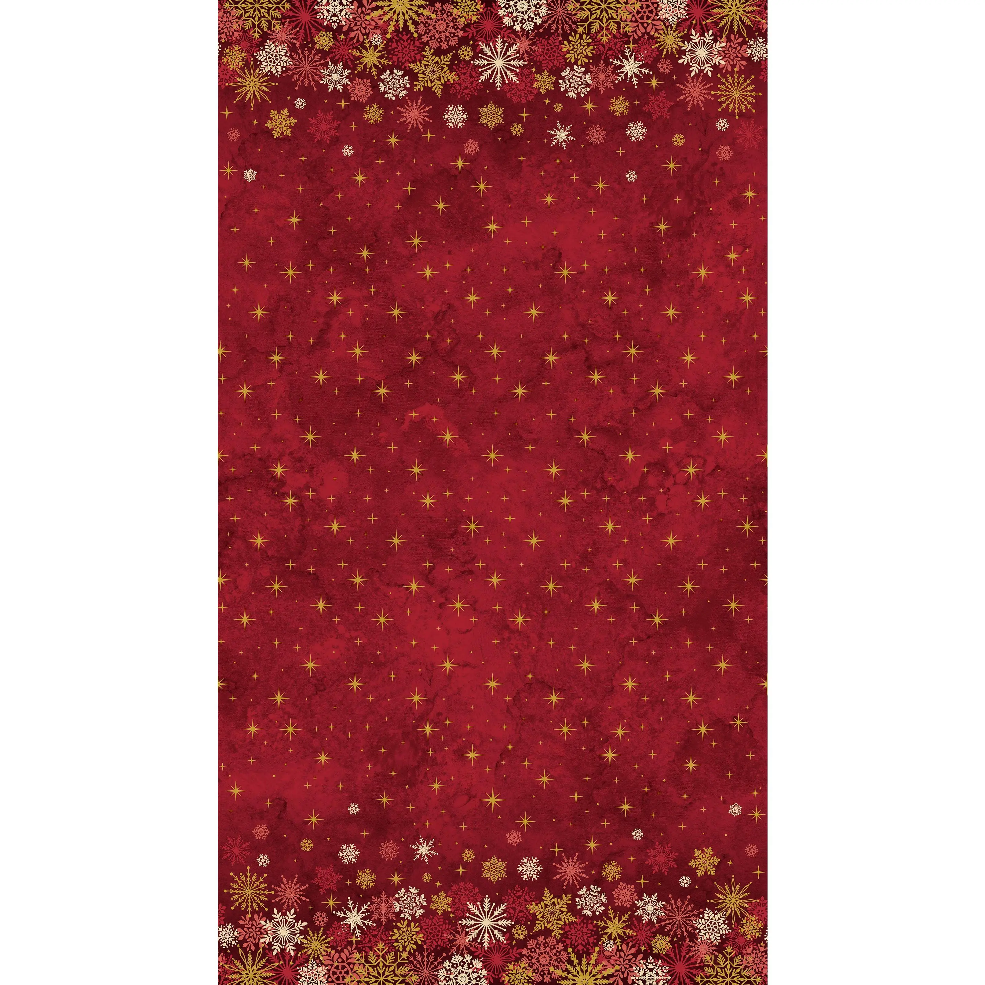 Fabric Northcott Red Ombre O' Christmas Tree Shimmer by the Quarter Yard 28956M-24